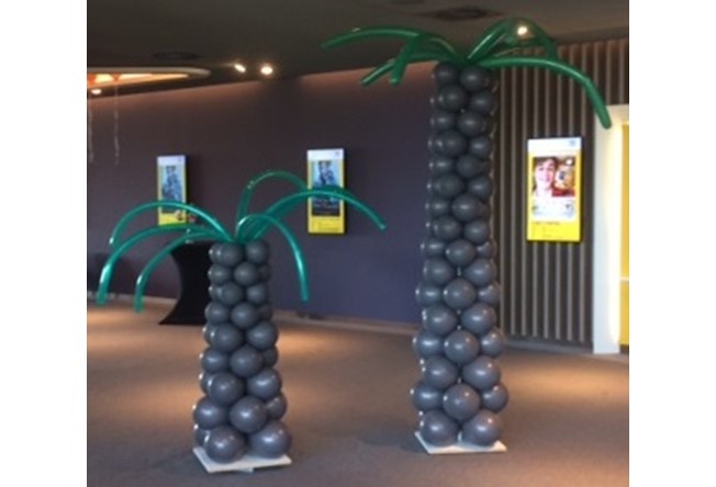 ballon decoratie: palmbomen